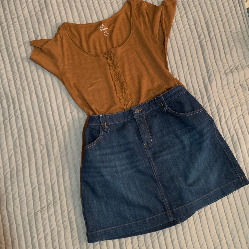 Denim Mini Skirt